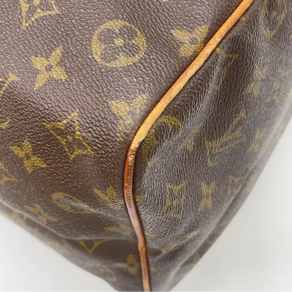 Auth Louis Vuitton Monogram Old Speedy 35  Handbag W/Dustbag/Lock - Picture 8 of 16